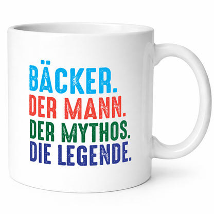 Bäcker | Der Mann Mythos Die legende Humor Geschenkidee Tasse