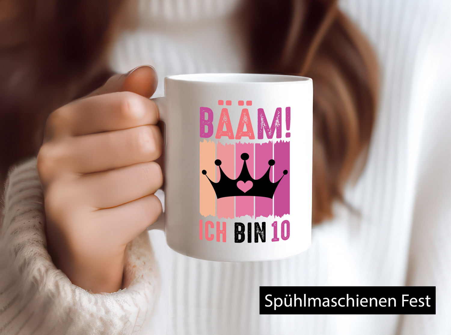 10. Geburtstag | 10 Jahre Bääm, ich bin Krone - Humorvolle Geschenkidee Tasse