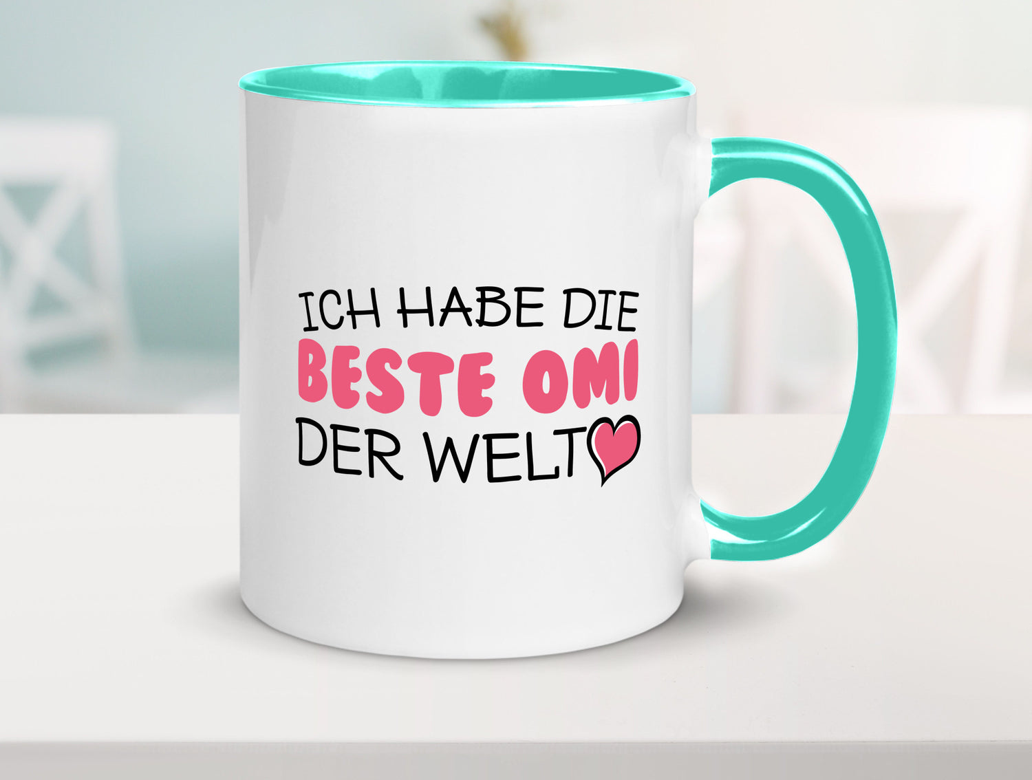 Beste Omi der Welt | Oma Tasse Geburtstag Muttertag lustig Familie Geschenkidee