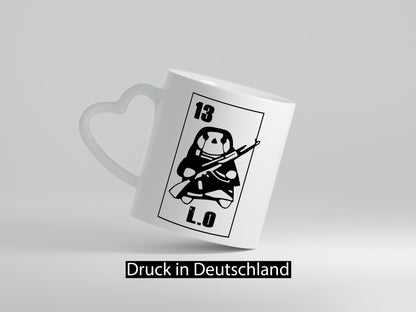 13 L.O lustiger Spruch Geschenk Humor Geschenkidee Tasse