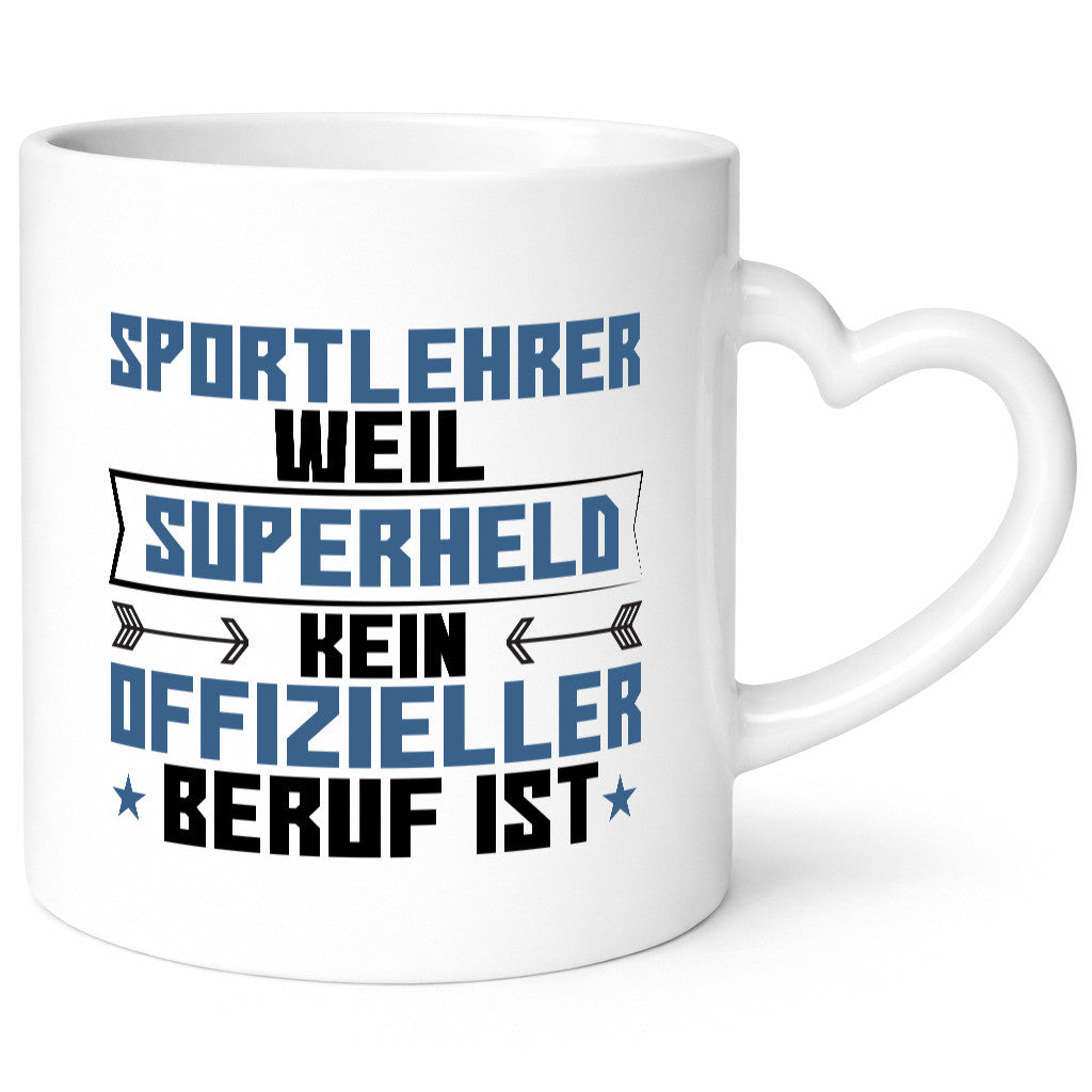 Superheld Sportlehrer | Lehrer Sport lustig Humor Geschenkidee Geschenk Tasse