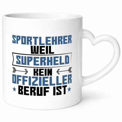 Superheld Sportlehrer | Lehrer Sport lustig Humor Geschenkidee Geschenk Tasse