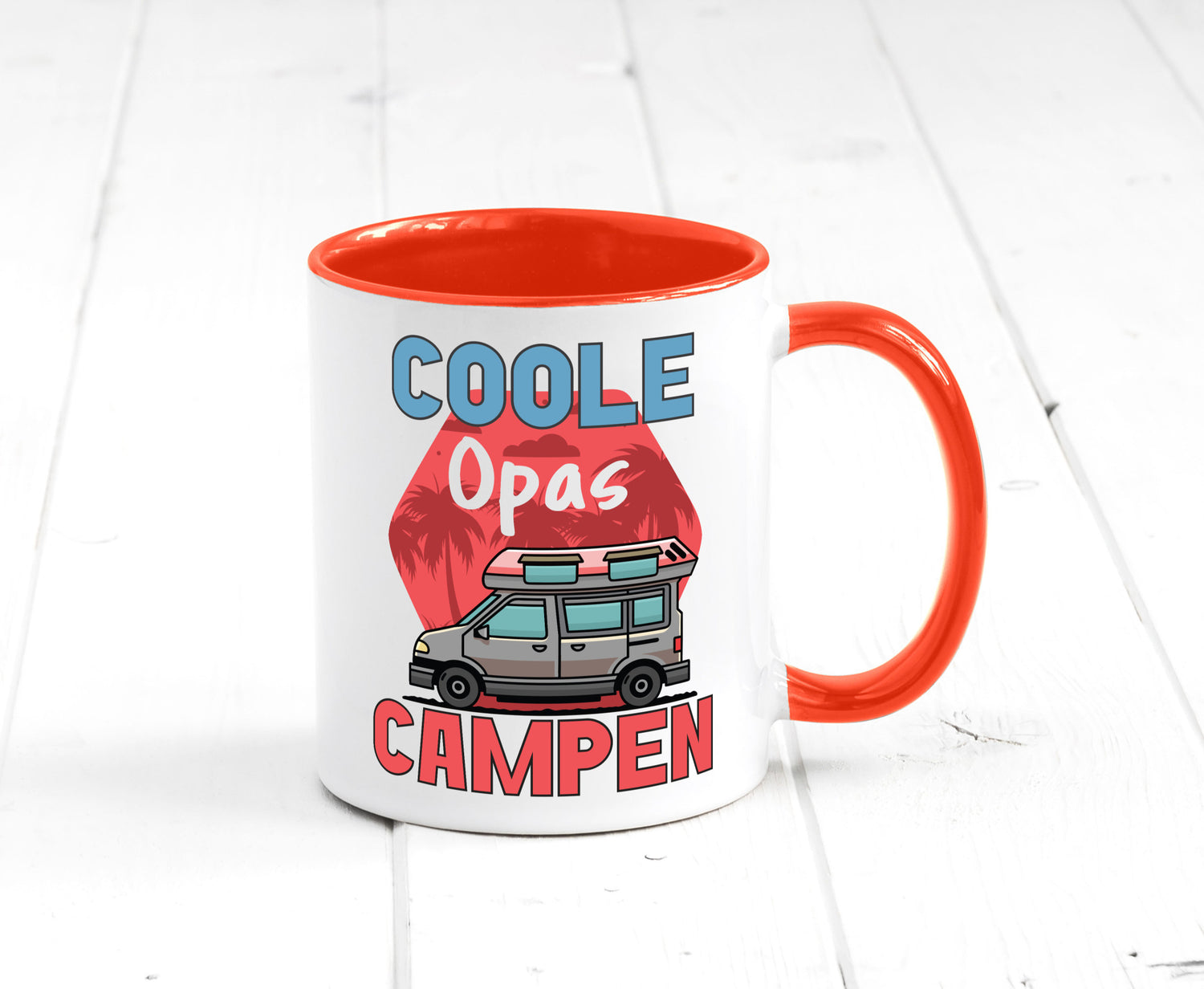Coole Opas campen | Campingwagen Palmen Geschenk Familie Geschenkidee lustiger