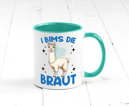 I Bims die Braut | Lama JGA Hochzeit lustig Humor Geschenkidee Geschenk Tasse