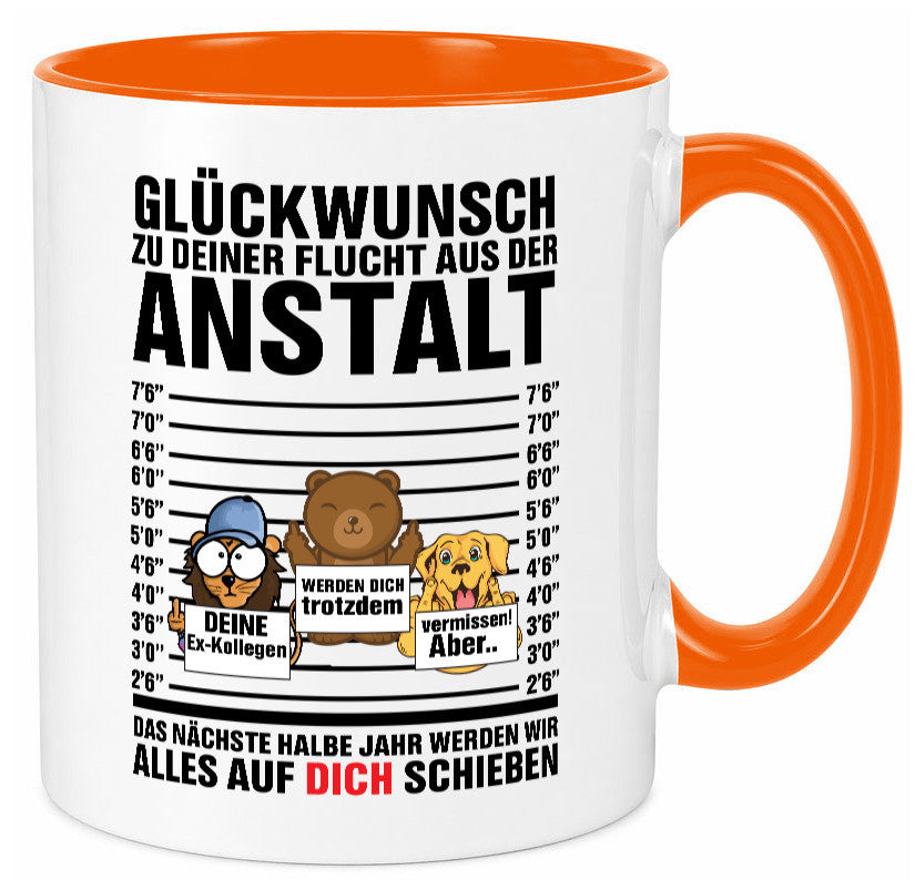 Glückwunsch zur Flucht | Arbeitskollegen Berufswechel Humor Arbeit Kollegen