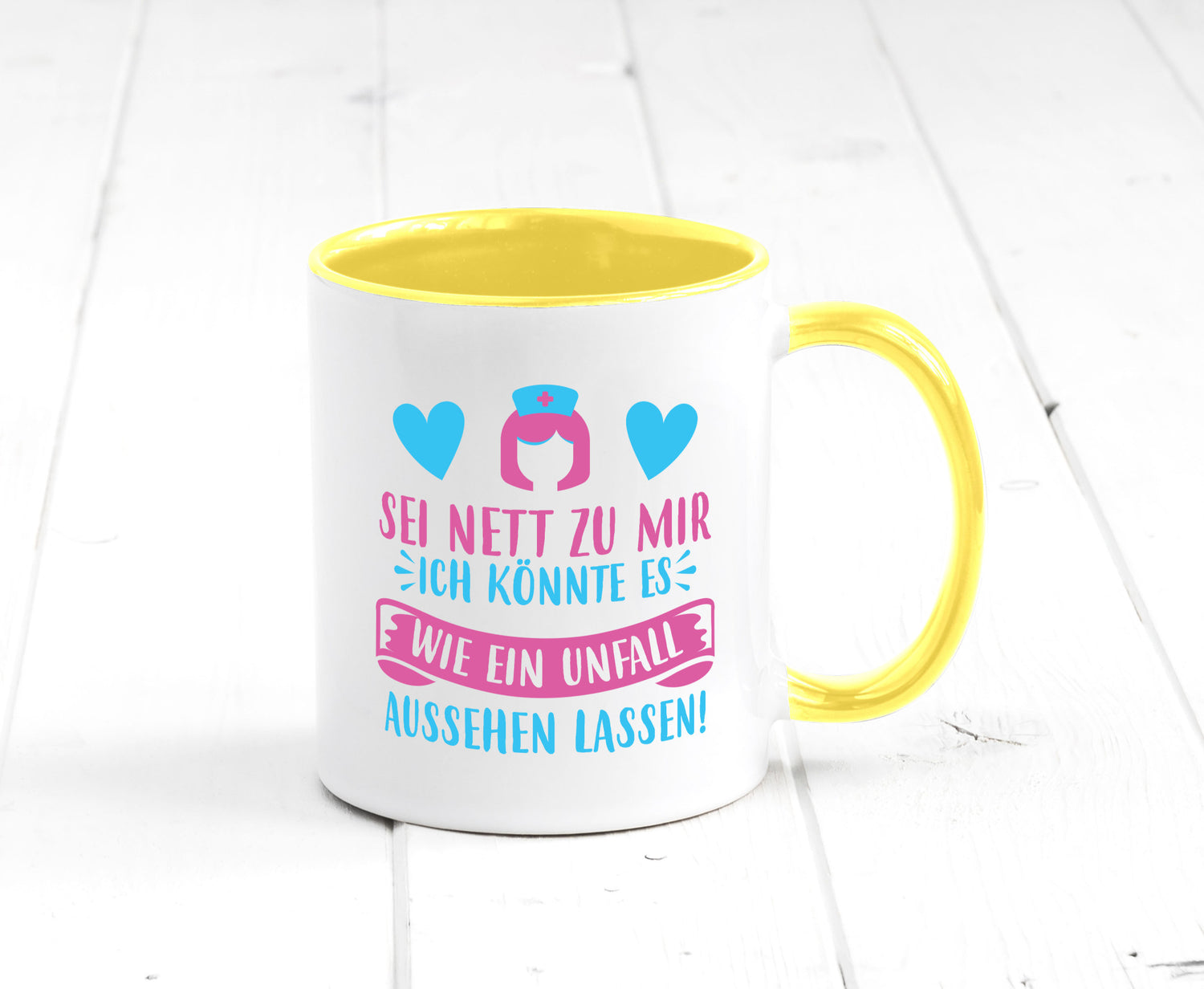 Sei nett, könnte wie ein Unfall aussehen | Kopf lustiger Spruch Geschenk Humor
