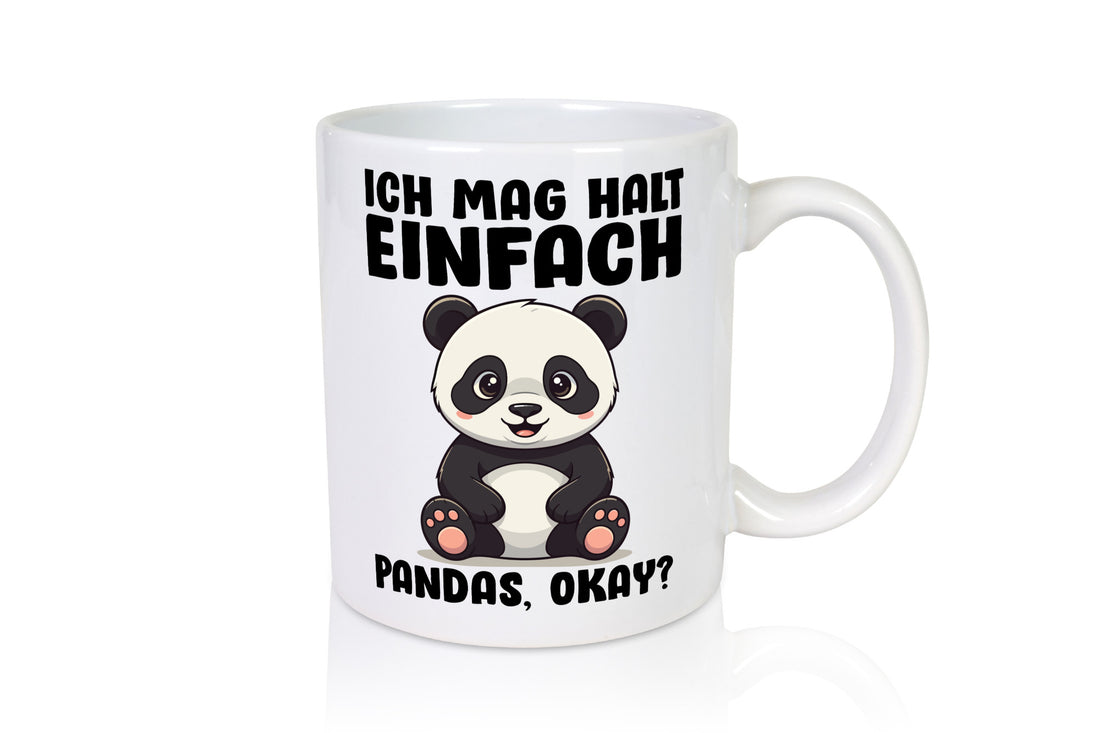 Ich mag halt einfach Pandas | Pandabär lustig Humor Geschenkidee Geschenk Tasse