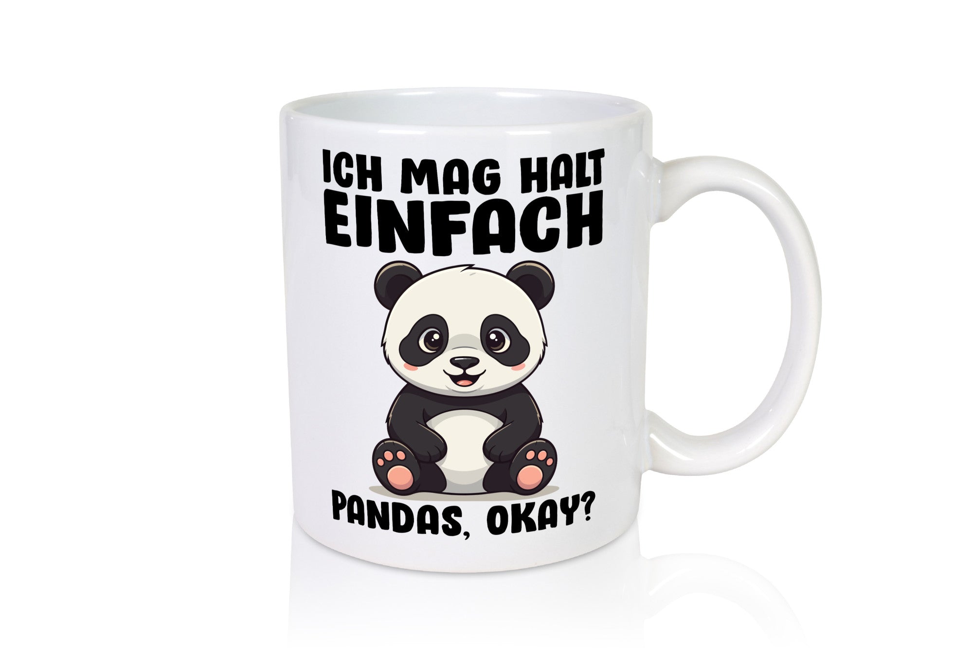Ich mag halt einfach Pandas | Lustige Geschenkidee für Pandabären Humor Tasse