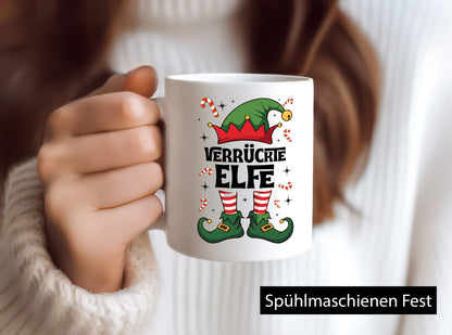 Verrückte Elfe | Weihnachtself Weihnachten Geschenkidee Humor Tasse