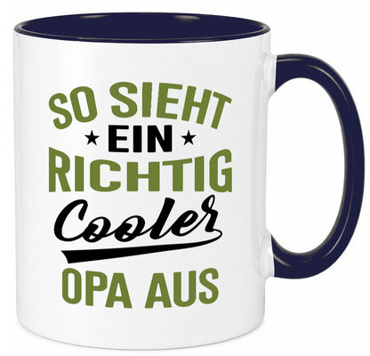 So sieht ein richtig Cooler Opa aus | Großvater Geschenkidee Familie Humor Tasse