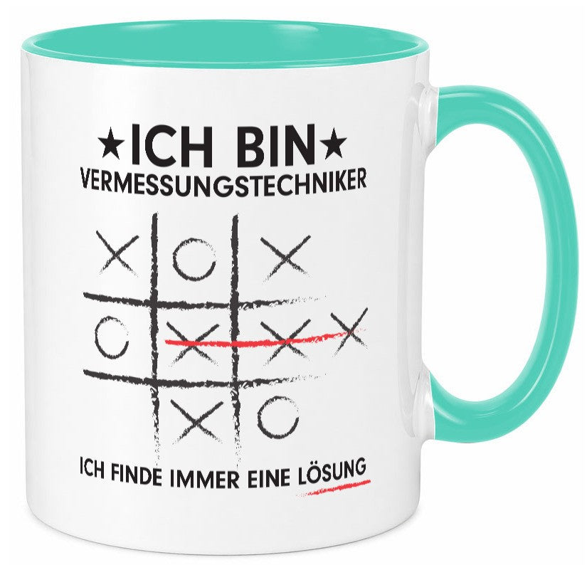 Löse Probleme: Vermessungstechniker | Techniker v3 Geschenk Humor Geschenkidee Tasse