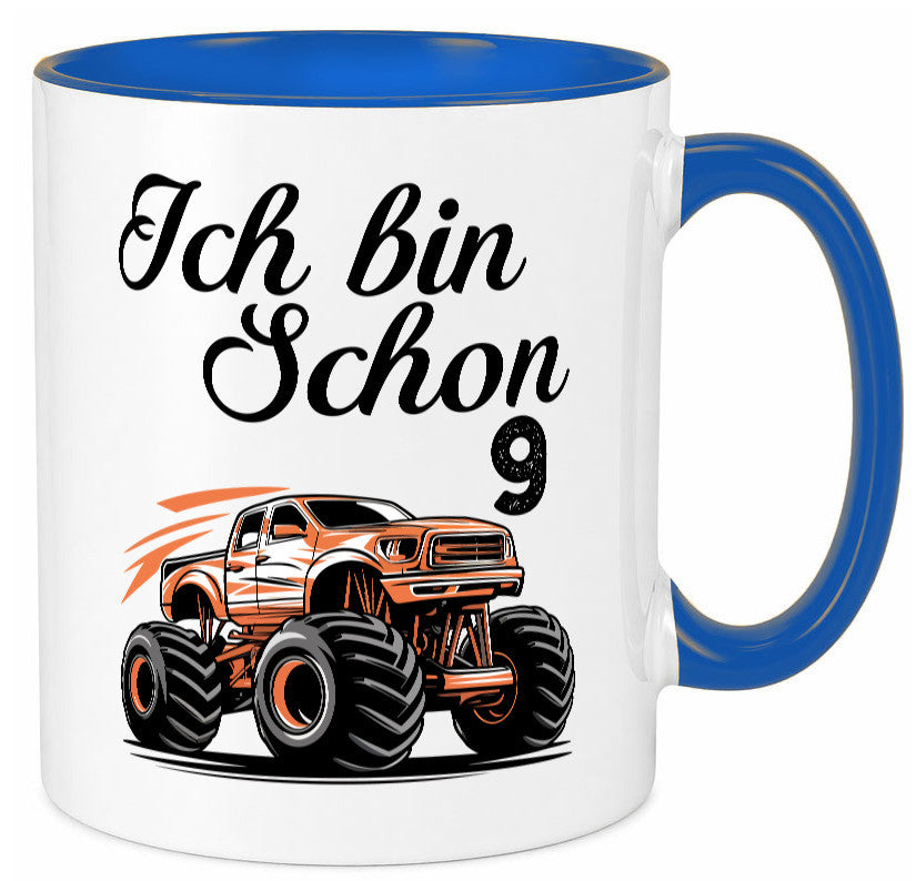 9. Geburtstag | Monster truck 9 Jahre lustiger Spruch Geschenk Geschenkidee