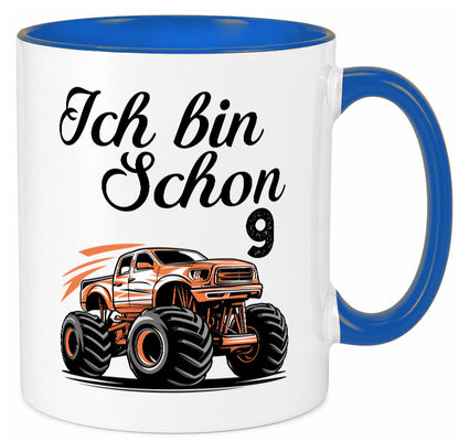 9. Geburtstag | Monster truck 9 Jahre lustiger Spruch Geschenk Geschenkidee