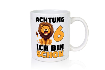 6. Geburtstag | 6 Jahre Löwe lustig Geschenkidee Geschenk Tasse