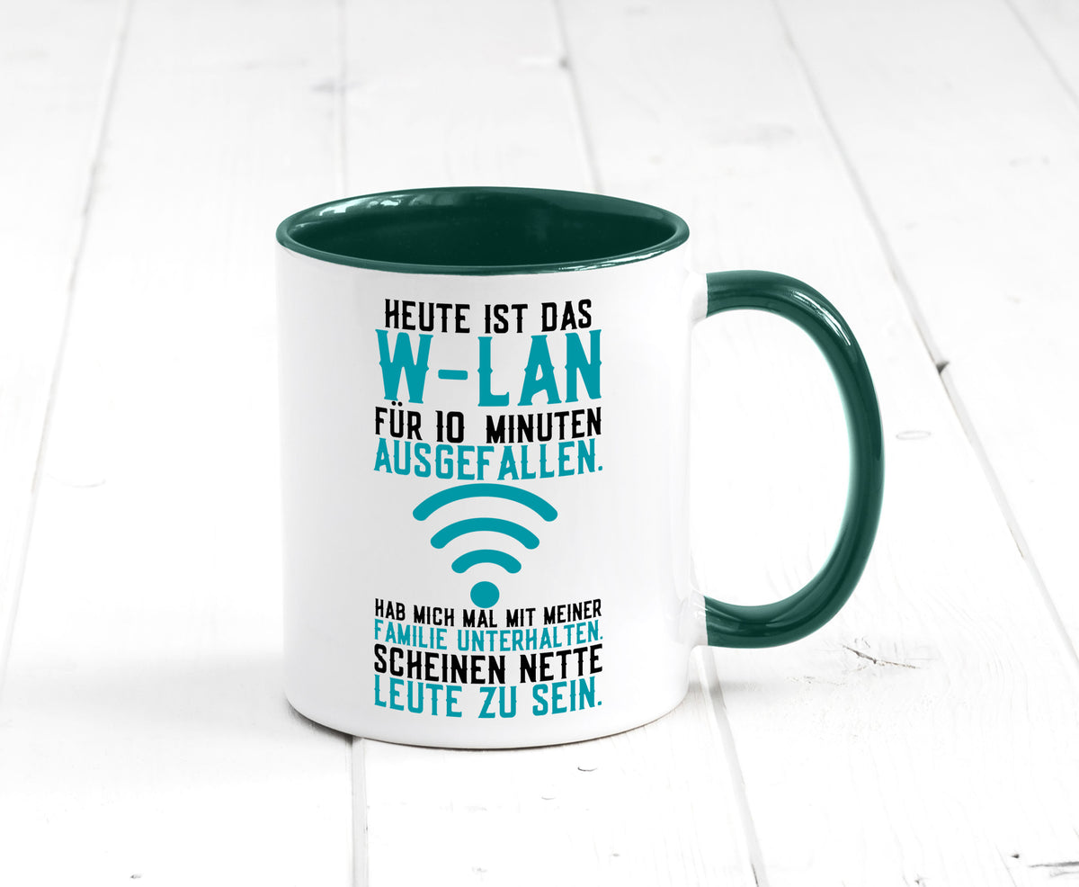 10 Minuten W-Lan Ausfall | Nerd Computer PC Gamer lustig Humor Geschenkidee Tasse