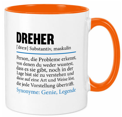 Dreher Humor | Fräser Zerspannungsmechaniker Geschenkidee Tasse