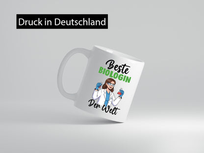 Beste Biologin | Biologie Naturforscherin v2 Geschenkidee Humor Tasse