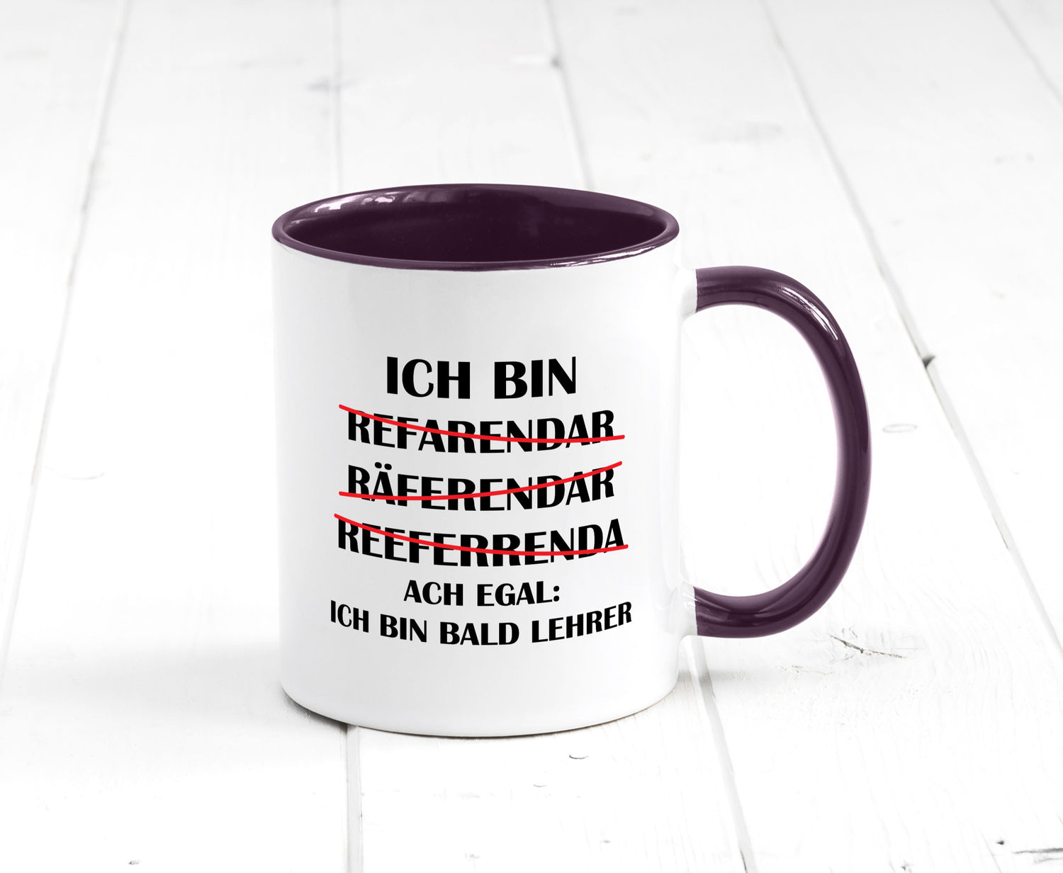 Ich bin bald Lehrer | Rechtschreibfehler lustig Humor Geschenkidee Geschenk