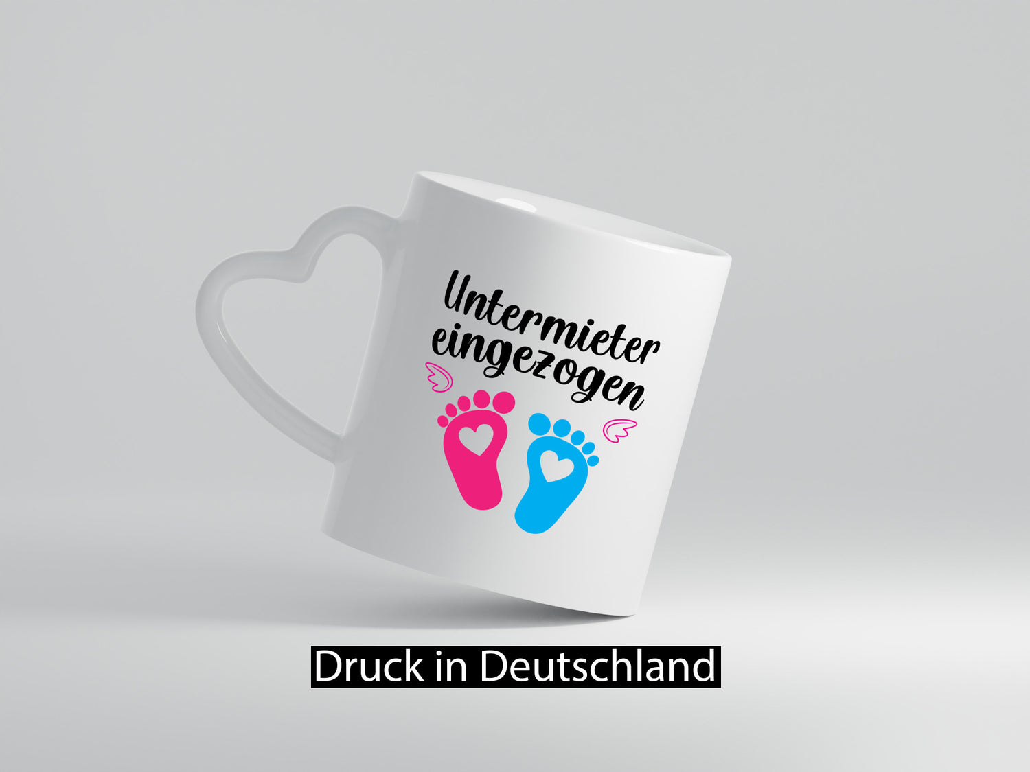 Untermieter eingezogen | Babyfüsschen Humor Geschenkidee Tasse