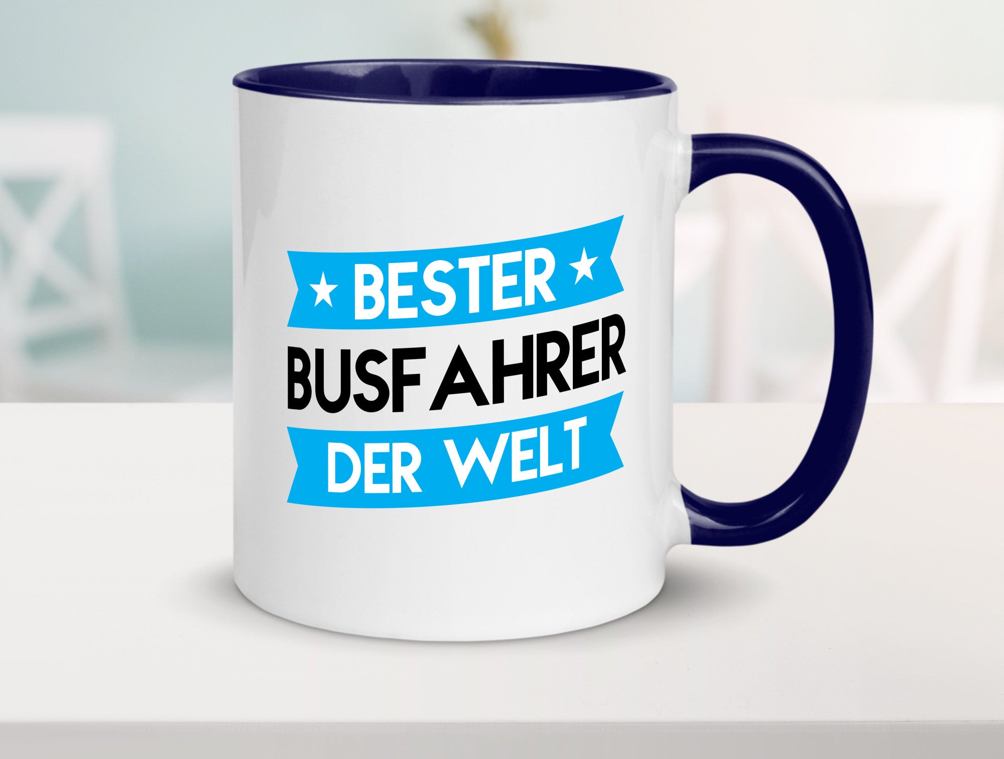 Bester Busfahrer | Berufsfahrer Fahrer v2 Geschenkidee Arbeit Kollegen Büro