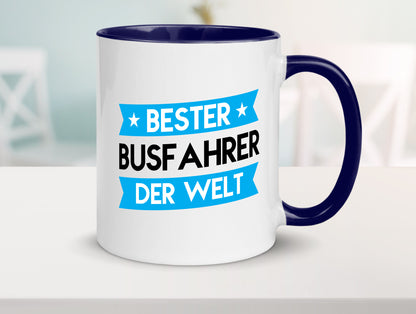Bester Busfahrer | Berufsfahrer Fahrer v2 Geschenkidee Arbeit Kollegen Büro