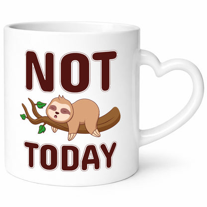 Not Today Faultier lustig Tierliebhaber Humor Geschenk Tasse