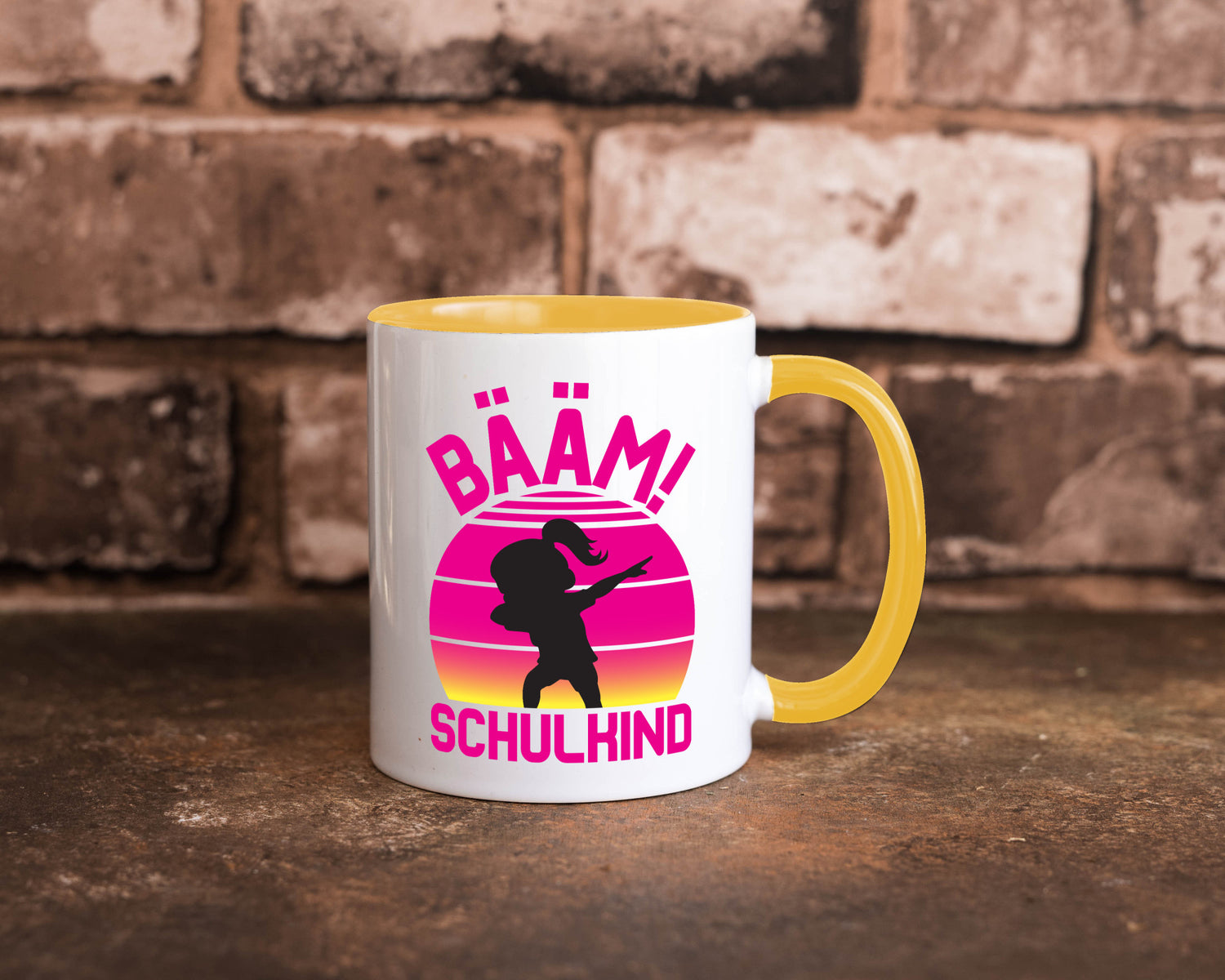 Bääm Schulkind | Einschuldung Schulanfang Geschenkidee Humor Tasse