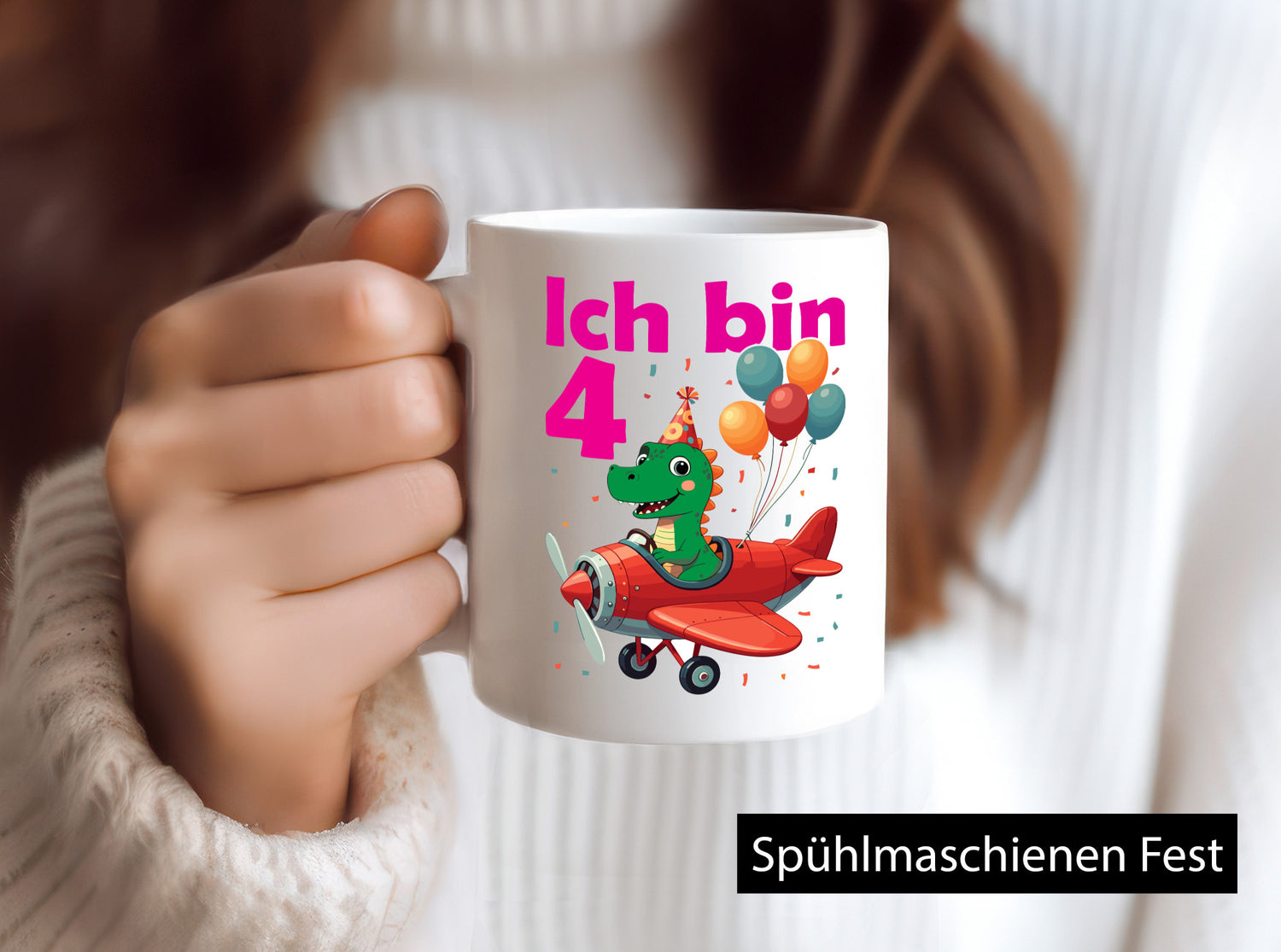 4. Geburtstag | 4 Jahre Drache Flugzeug lustiger Spruch Geschenk Geschenkidee