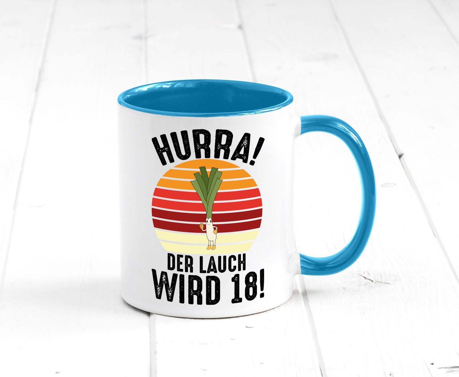Hurra der lauch wird 18 | 18. Geburtstag Ehrentag lustiger Spruch Geschenk