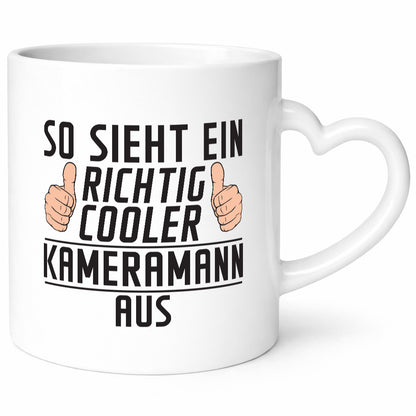 Richtig Cooler Kameramann | Kamera lustig Humor Geschenkidee Geschenk Tasse