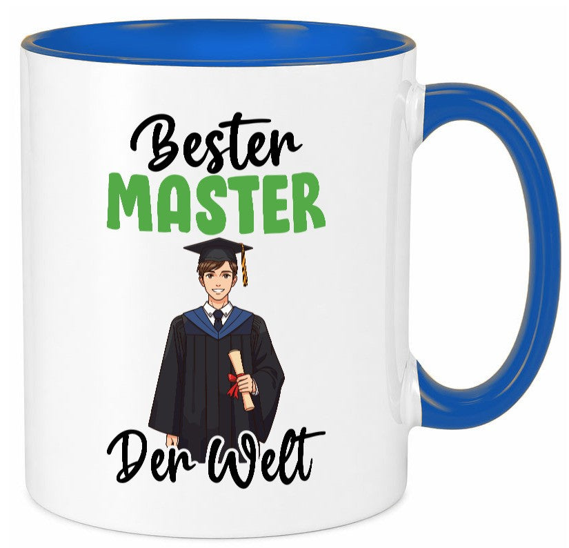 Bester Master | Universität Student v2 lustig Humor Geschenkidee Geschenk Tasse