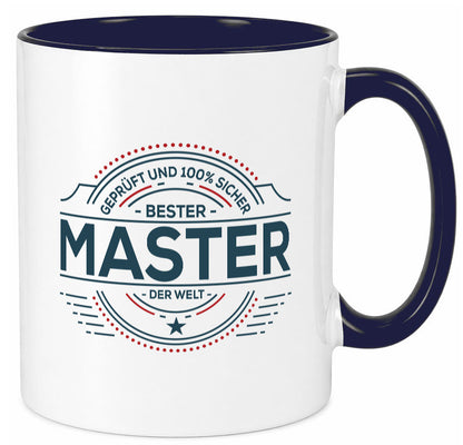 Geprüft und sicher: Master | Universität Student lustig Humor Geschenkidee
