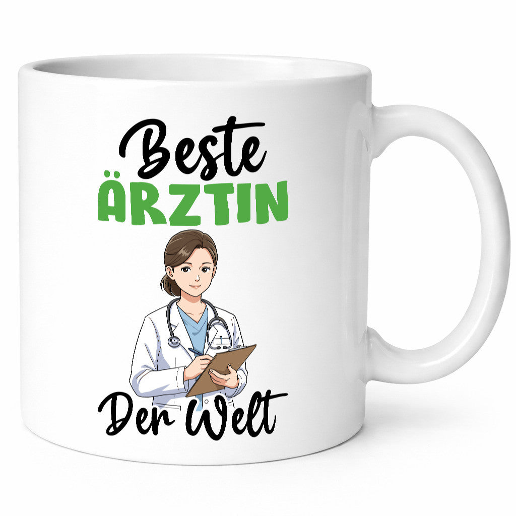Beste Ärztin | Medizin Doktorin Fachärztin v2 Humor Geschenkidee Tasse