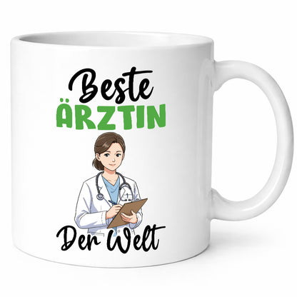 Beste Ärztin | Medizin Doktorin Fachärztin v2 Humor Geschenkidee Tasse