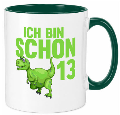 13. Geburtstag | 13 Jahre Dino Dinosaurier Humor Geschenkidee Tasse