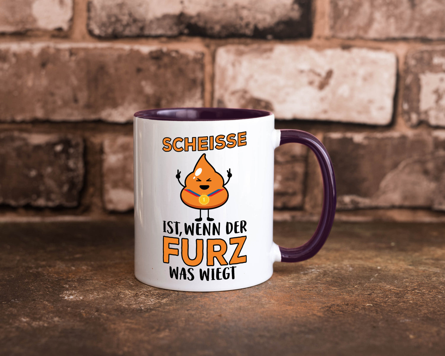 Scheisse ist lustiger Spruch Geschenk Humor Geschenkidee Tasse