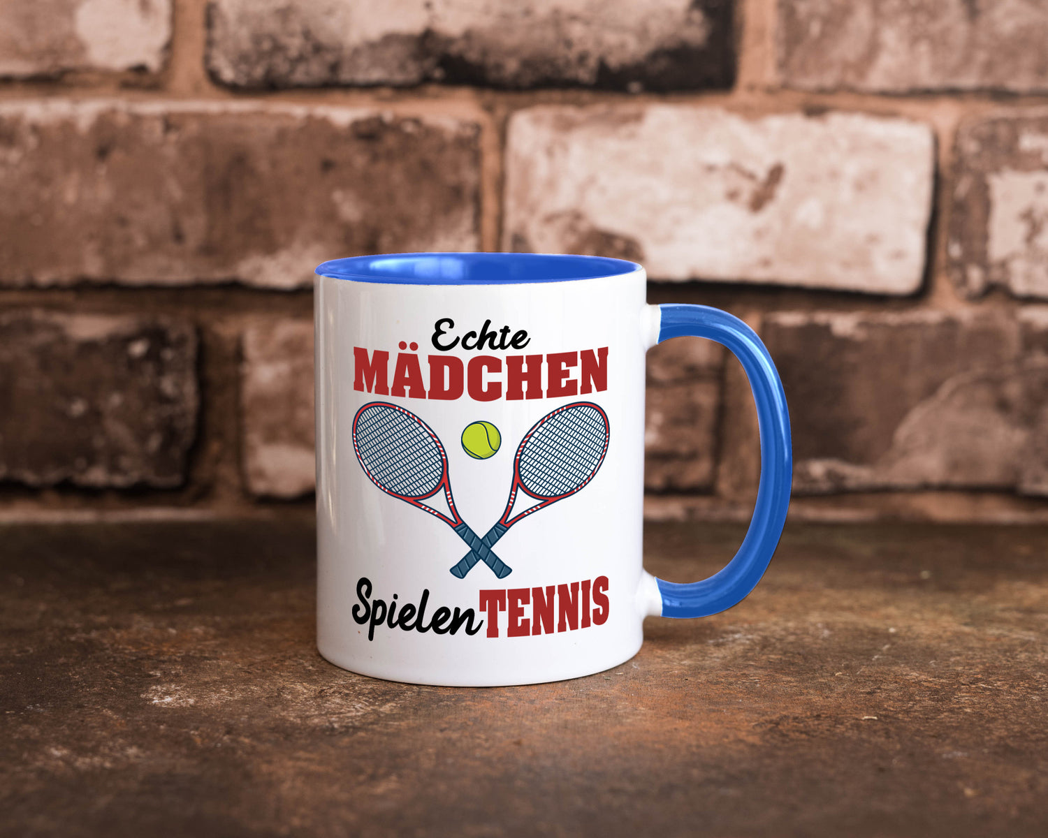 Echte Mädchen Spielen Tennis | Sport Geschenkidee Humor Tasse