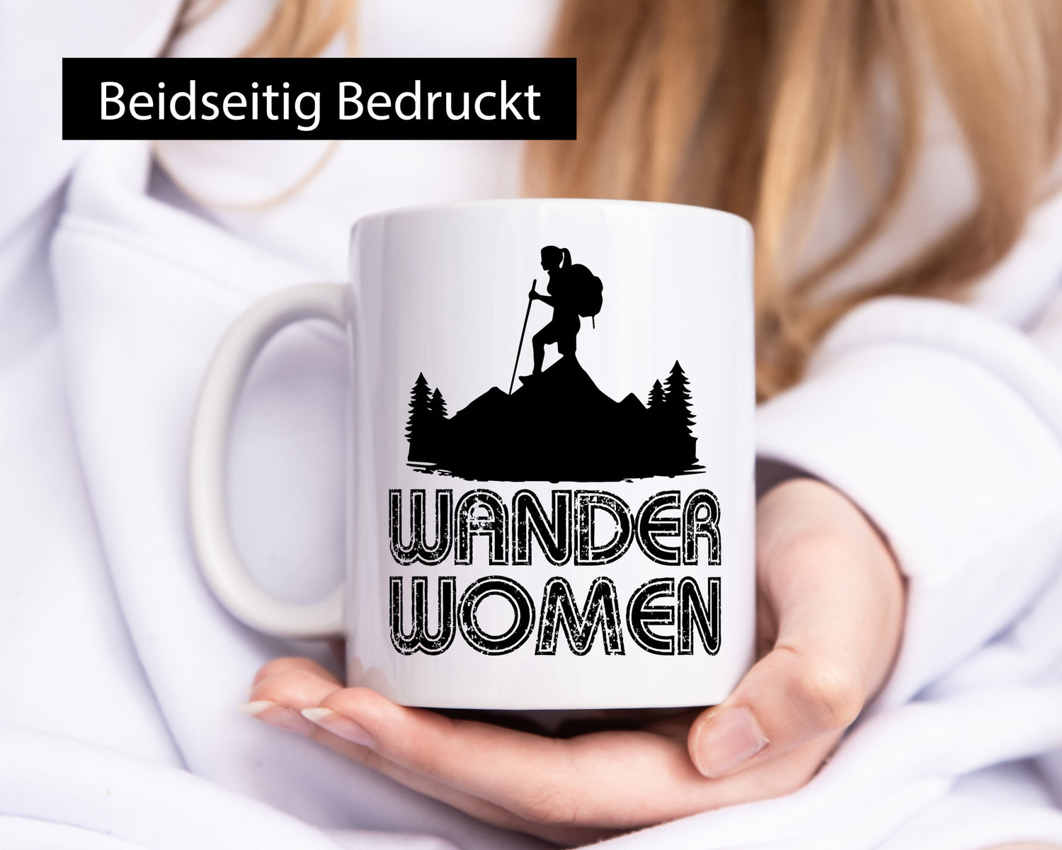 Wander Woman | Wandern Berge Geschenk Familie Geschenkidee lustiger Spruch Tasse