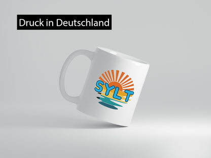 Sylt Tasse | Sonnenuntergang Sylter Möwen Motiv Geschenkidee Humor