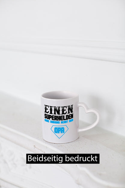 Superheld Opa Geschenk Familie Geschenkidee lustiger Spruch Tasse