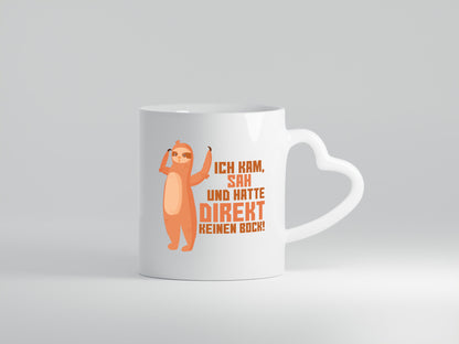 Keinen Bock | Faultier Faulpelz lustiger Comic Arbeit Spruch Geschenk Kollegen