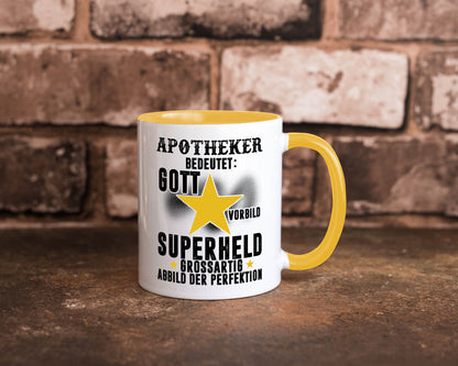 Bedeutung von Apotheker | Apotheke Pharmazie Humor Geschenkidee Tasse
