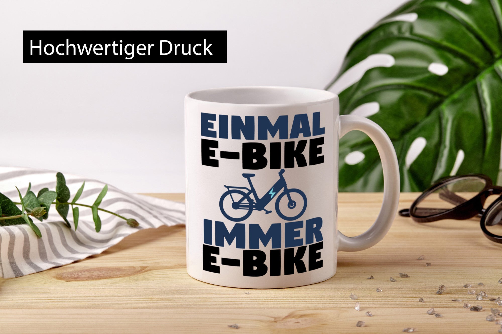 E-Bike Fahrer | Radfahrer Tasse Fahrrad Elektrorad lustiger Spruch Geschenk