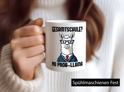 Gesammtschule | no prob-llama Einschuldung Humor Geschenkidee Tasse
