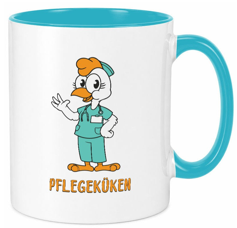 Pflegeküken | Küken Krankenschwester Pfleger Humor Geschenkidee Tasse