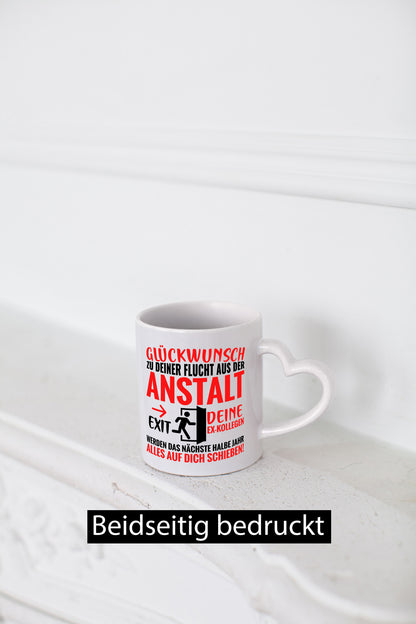 Glückwunsch zur Flucht | Abschied Arbeitskollegen Humor Arbeit Kollegen Büro