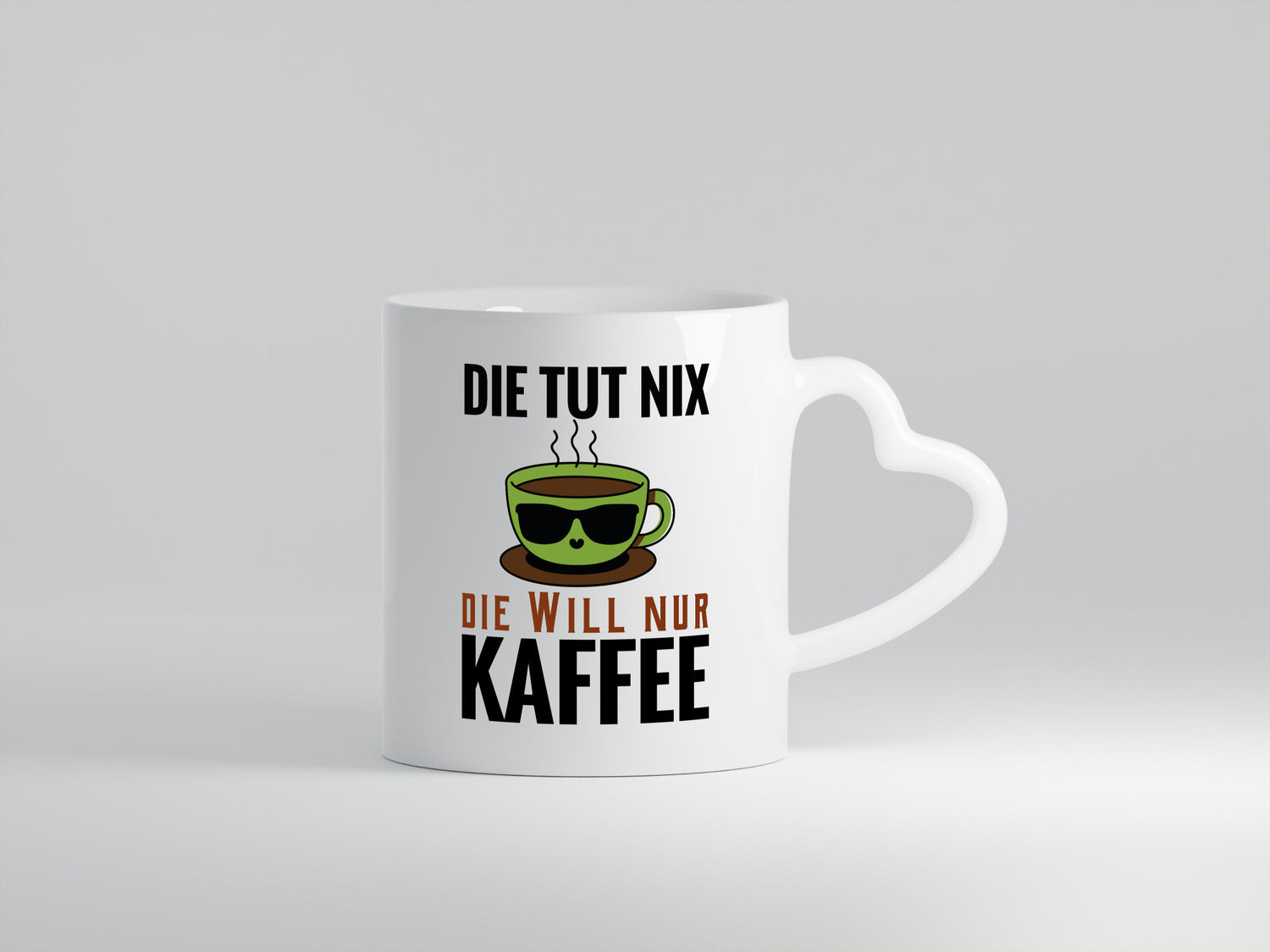Ich will nur Kaffee Geschenk Humor Geschenkidee lustiger Spruch Tasse