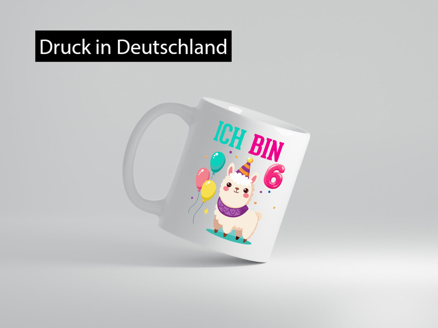 6. Geburtstag | 6 Jahre Lama Alpaka lustiger Spruch Geschenk Geschenkidee Tasse