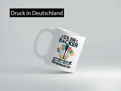 Ich bin Bäcker was sind deine Superkräfte lustig Humor Geschenkidee Geschenk