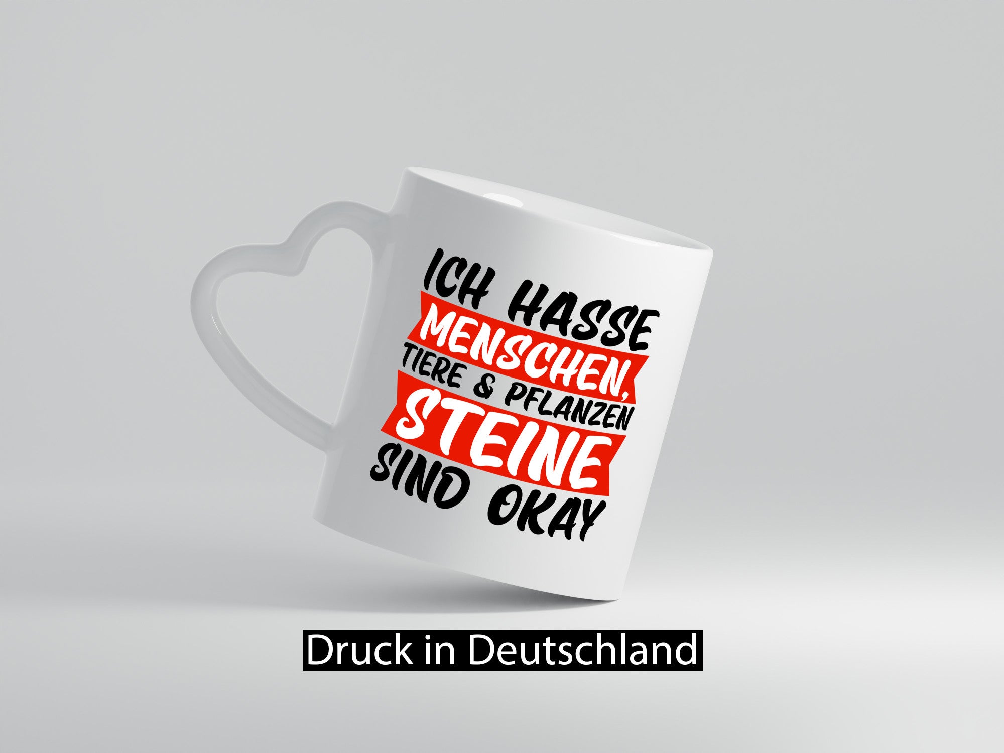 Ich hasse Menschen | Steine Sarkasmus witziger Spruch lustig Humor Geschenkidee